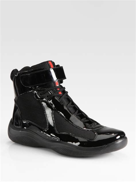 prada high top sneakers|Prada high top sneakers women's.